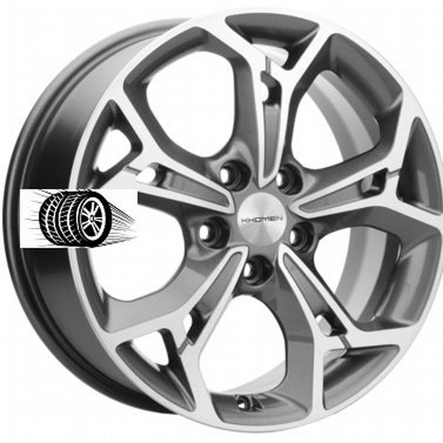 Литые диски Khomen Wheels 7×R17 5×110