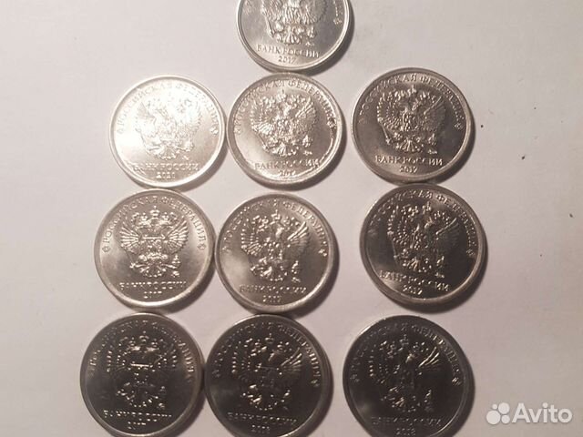 Рубли с браком; 2шт 2018г1шт2020г и 2017г