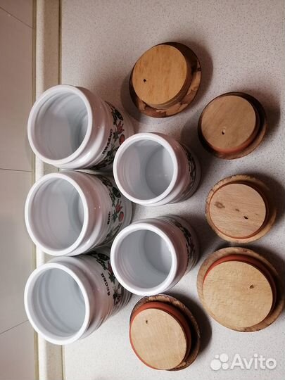 Банки для сыпучих продуктов фарфор