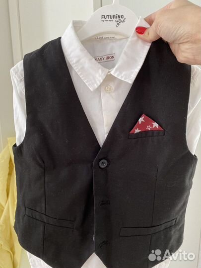 Рубашка и жилетка h&m