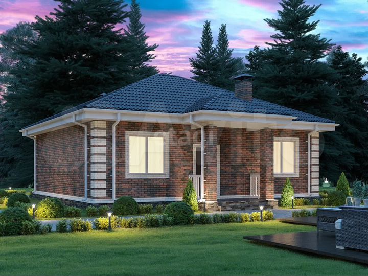 Коттедж 75 м² на участке 6 сот.