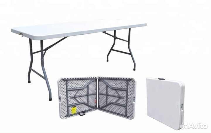 Большой стол пластиковый садовый