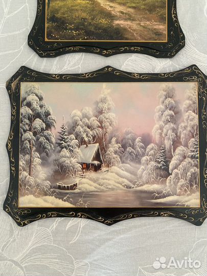 Картина панно деревянное СССР