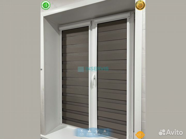 Рулонные шторы день ночь