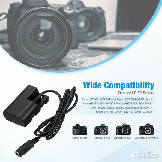 Адаптер питания 220В для Canon Fully-Decoded(декод