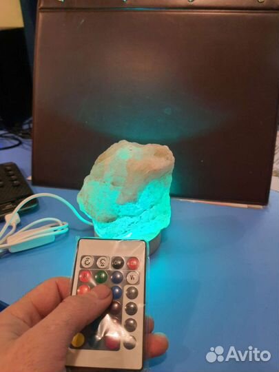 Солевая лампа с пультом управления