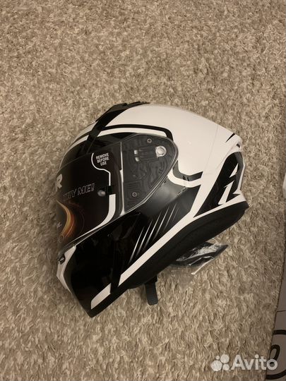 Мотошлем Airoh valor marshall white gloss