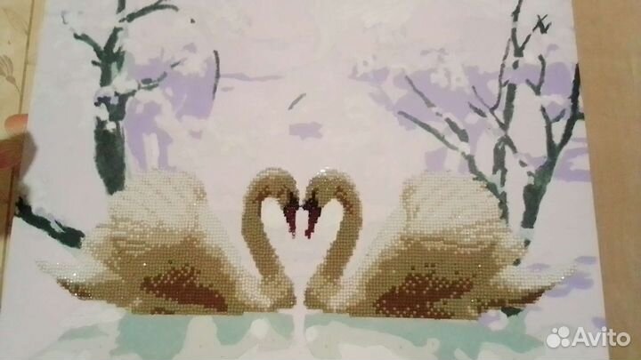 Алмазная раскраска + алмазная мозаика