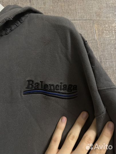 В Наличии balenciaga waves logo зип худи hoodie