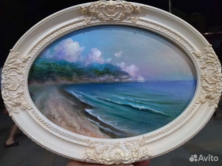 Картины маслом в овале
