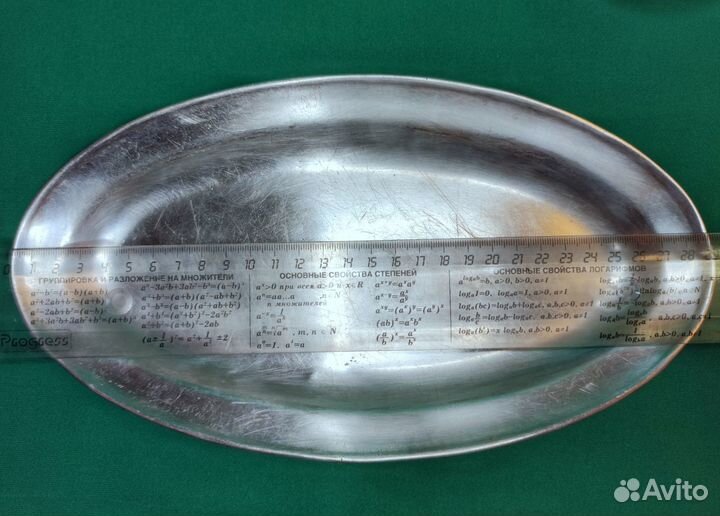 Мельхиор блюдо селëдочница Кольчугино.Посуда СССР