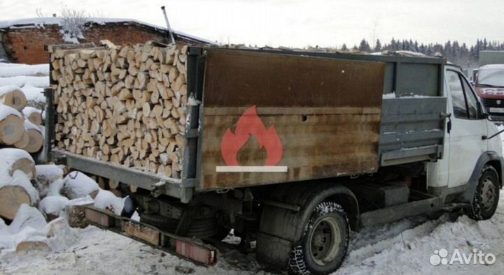 Дрова колотые дуб