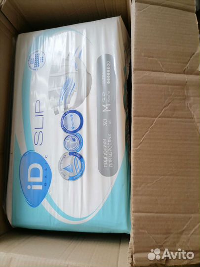 Памперсы для взрослых размер m по 30 штук