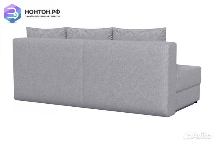 Диван еврокнижка Лира жаккард светло-серый