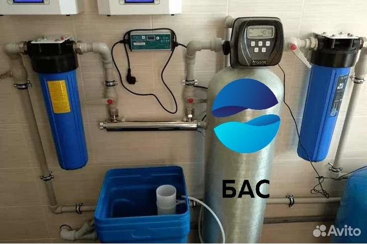 Очистка воды из скважины для коттеджа умягчения