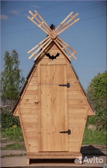 Уличный туалет деревянный TVP575
