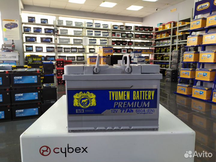 Аккумулятор 77Ah Тюмень premium 680А прямой