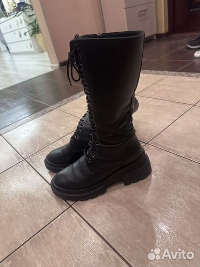 Сапоги женские натуральная кожа еврозима 37 размер