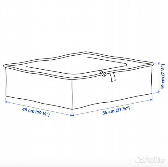 Сумка для хранения IKEA parkla Пэркла, 55x49x19 см