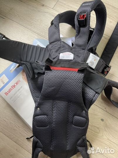 Эргорюкзак кенгуру Babybjörn антрацит one air mesh
