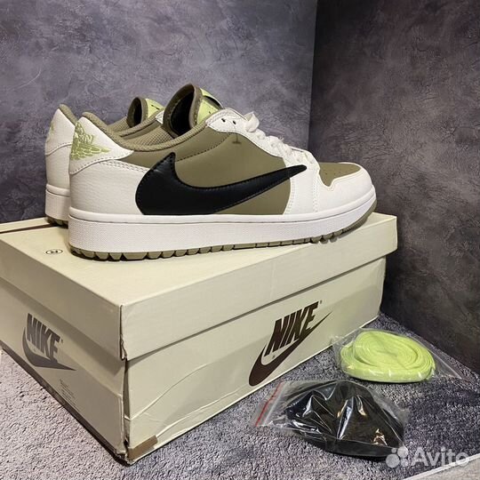 Кроссовки Nike air jordan 1 low travis scott