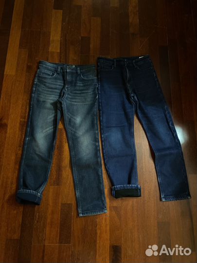 Джинсы зимние на мальчикк флис