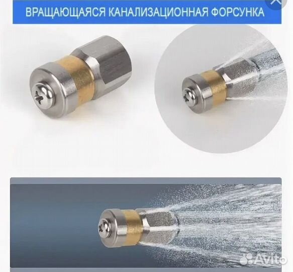 Роторная форсунка для промывки труб Керхер