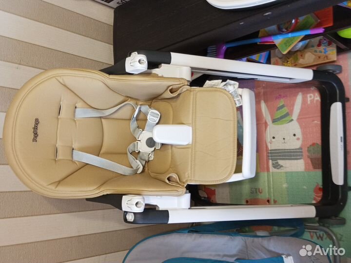 Отличный детский стульчик для кормления,peg perego