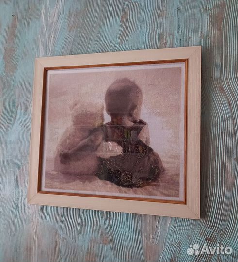 Картина вышитая крестиком ручная работа