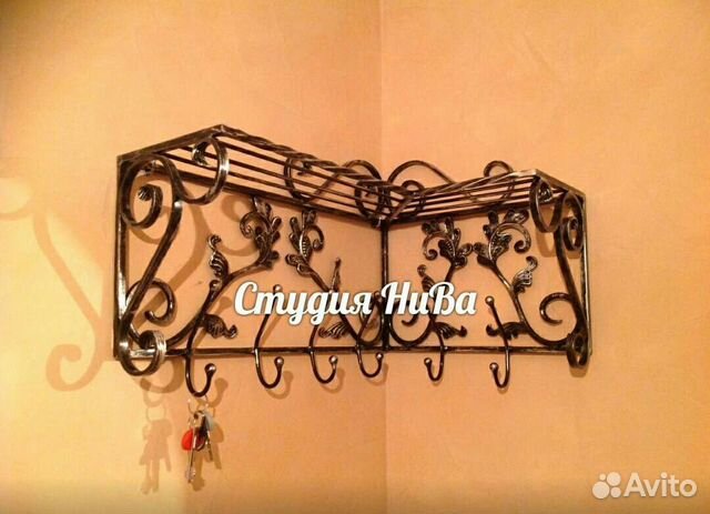 Кованная вешалка № 54
