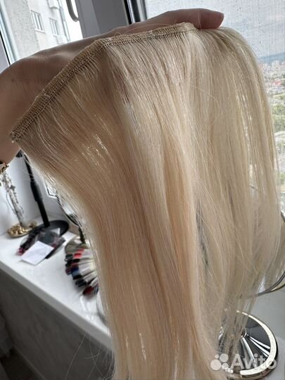 Волосы на заколках