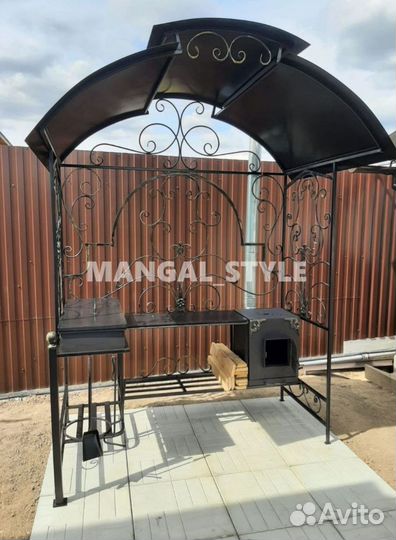 Беседка с мангалом