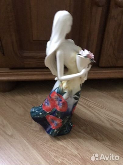 Фарфор, девушка с цветами, СССР, импорт