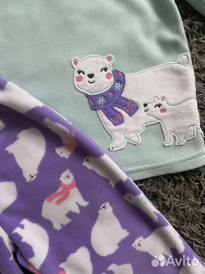 Флисовая одежда Carters для девочки 86 92