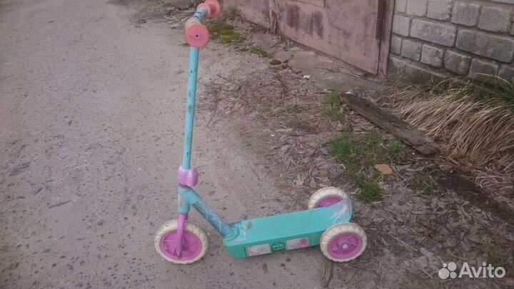 Самокат детский трехколесный бу