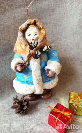 Ватные елочные игрушки (Авторская работа)