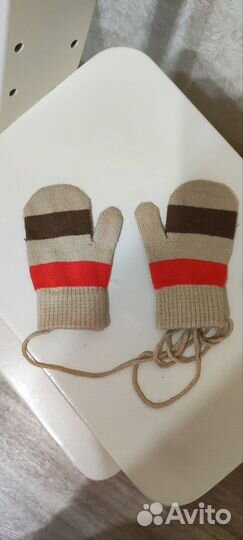 Варежки детские на 2-3 года