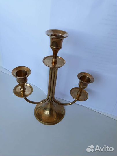 Подсвечник латунный Индия,винтаж