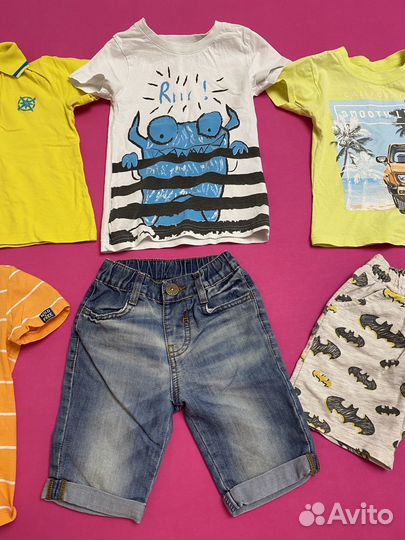Футболки и шорты для мальчика 98-104 пакетом