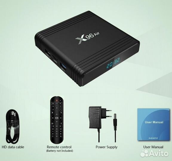 Мощный тв бокс Андроид x96 air на Amlogic S905x3