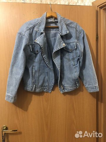 Куртка джинсовая косуха с поясом