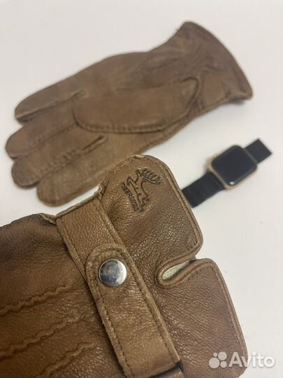 Мужские кожаные перчатки Deerakin