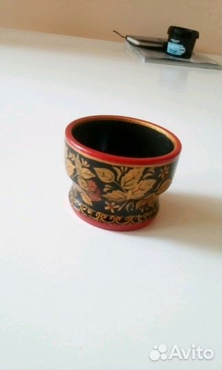 Солонка ручная роспись Хохлома