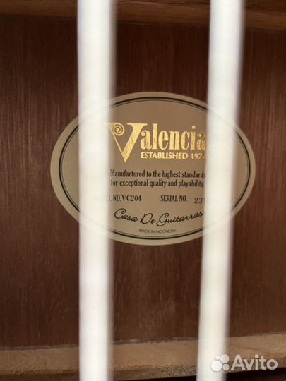Классическая гитара Valencia VC 204