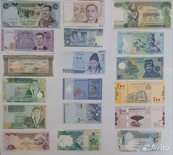 Банкноты стран Азии