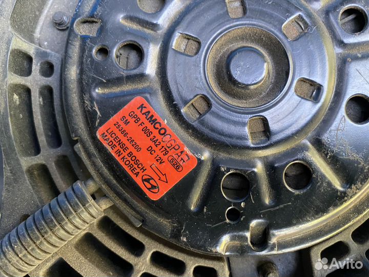 Hyundai santa fe classic вентилятор охлаждения