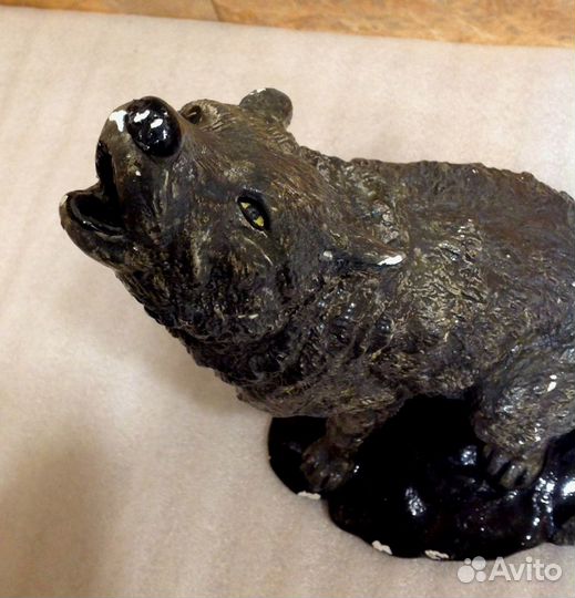 1960-е Серый Волк гипс Новый Год под елку