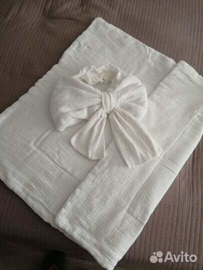 Конверт одеяло (муслиновое) на выписку