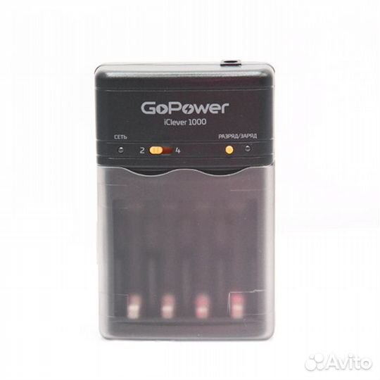 Зарядное устройство аа/ ааа GoPower iClever 1000
