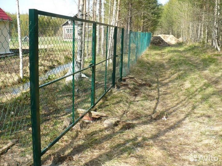 Заборы из рабицы под ключ